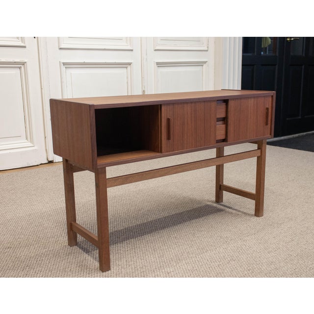 Scandinavian Entrance Cabinet attributed to Bertil Fridhagen, 1950s For Sale - Image 6 of 10