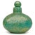 Art Deco Murano Seguso Vetri d'Arte Green Pulegoso Bubble Gold Flecks Italian Art Deco Glass Perfume Scent Bottle With Label For Sale - Image 3 of 6