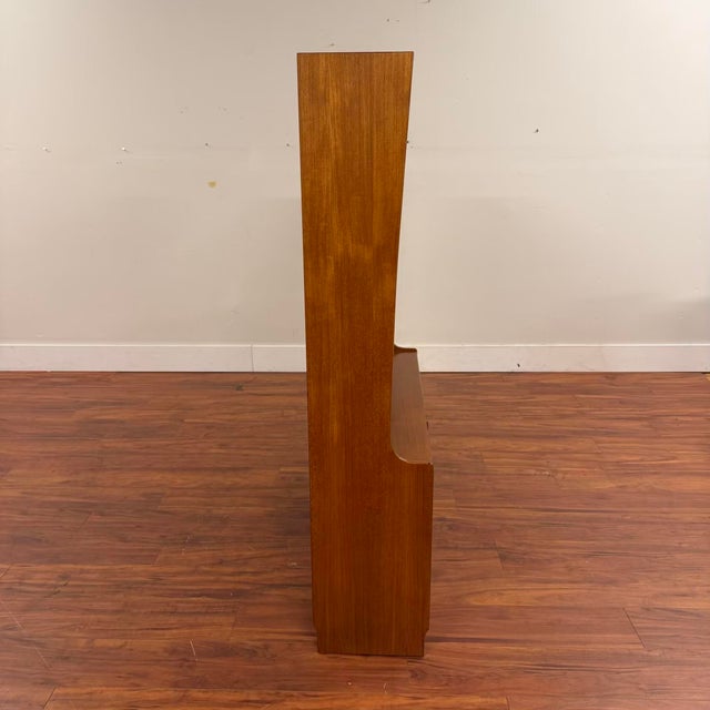 S-Form Vintage Teak Room Divider For Sale In Seattle - Image 6 of 8