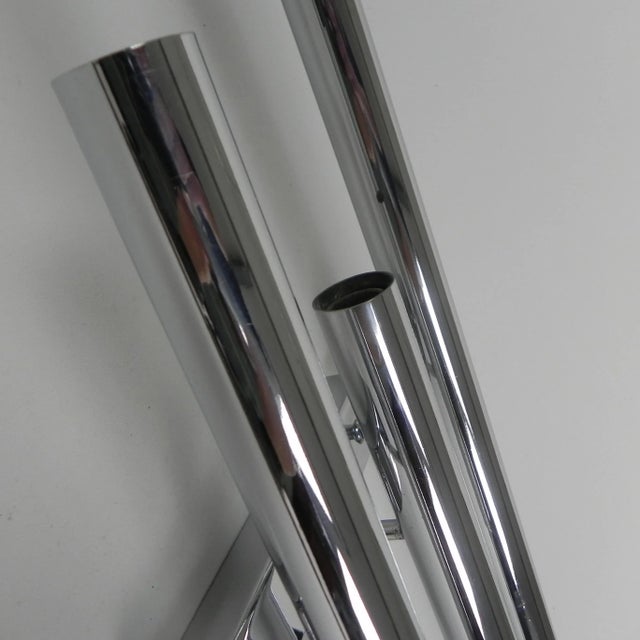 Tede Light Wall Lamp with 3 Chrome Cylinders, 1970s For Sale - Image 4 of 18