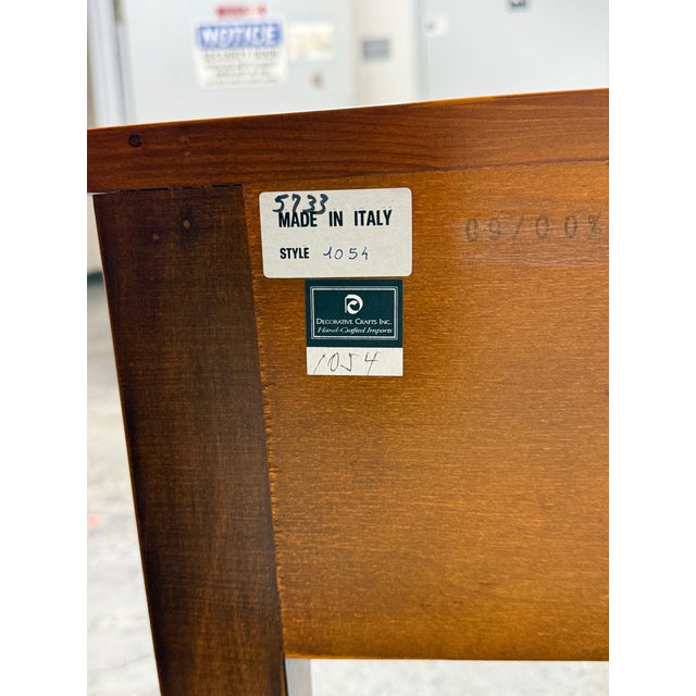 Decorative Crafts Neoclassical Demilune Console Table For Sale - Image 12 of 12