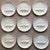 Vintage Creamware Italian Asparagus Plates-Ed Langbien-Set 9 For Sale - Image 9 of 9