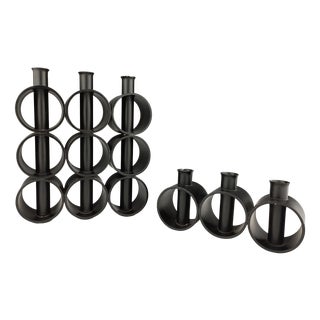 Candlesticks, Denmark, 1960s, Set of 2 For Sale