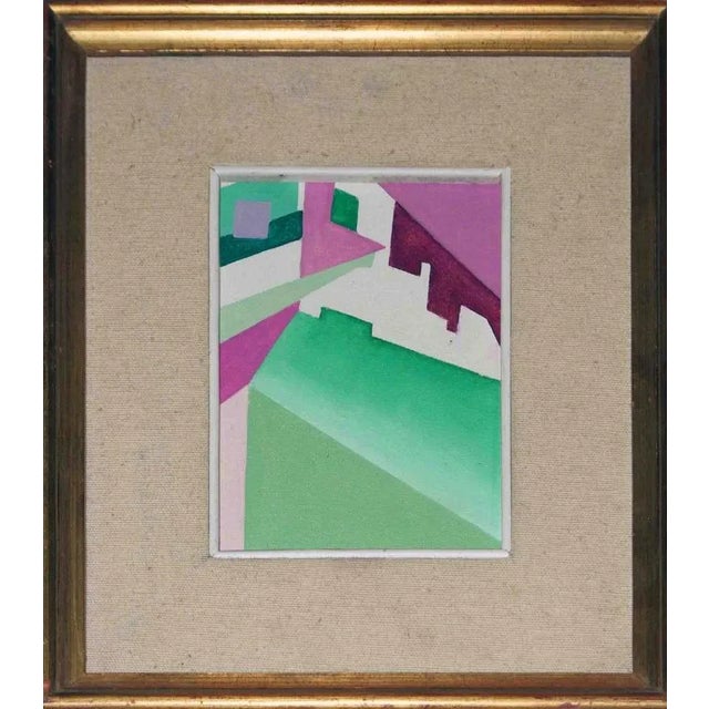 Abstract figures is an original contemporary artwork realized by Sandro Fabrizi in 1987. Mixed colored oil on canvas. Hand...