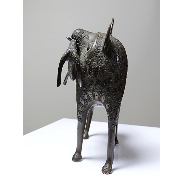 Bronze Lion or Hyena, Dahomey Cotonou, Benin, 1950s For Sale - Image 9 of 15