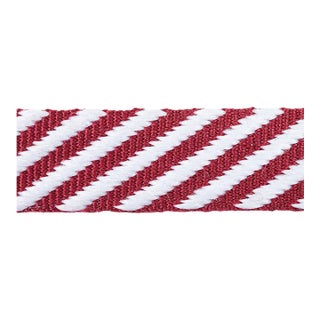 Sample - Schumacher Twill Tape in Burgundy For Sale
