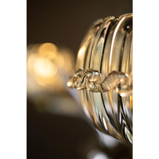 Art Deco Murano Glass Chandelier from Barovier & Toso, 1940s For Sale - Image 12 of 14