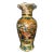 Mid 20th Century Hand Painted Asian Moriage Vase in Style of Satsuma For Sale