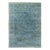 Fine Modern Rug With Transitional Design in Teal Blue and Lime Green For Sale