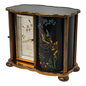1957 “La Persiana” Small French Alarm Clock, Jaz De Luxe Series, Mechanical Movement, 8 Days Autonomy