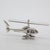 Vintage Italian Handmade Silver Helicopter Miniature, Tuscany, Arezzo, Italy, 1980s For Sale - Image 3 of 11