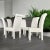 6 White Upholstered High Back Parsons Dining Chairs For Sale - Image 11 of 17