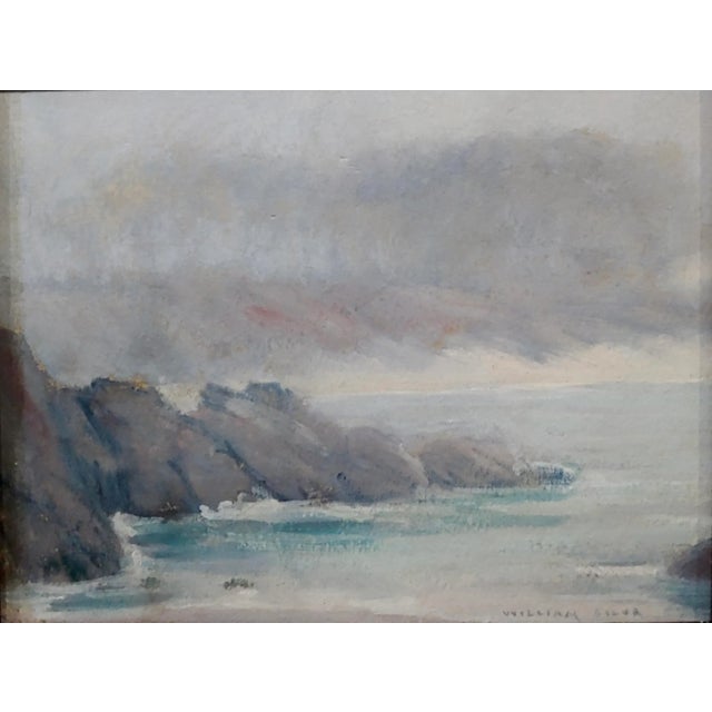 Figurative William Posey Silva -Marine Mist in a Costal View of Carmel-Painting For Sale - Image 3 of 7