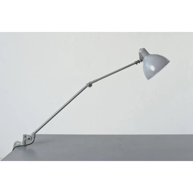 Light Gray Clamp Lamp from b.a.g. Turgi, 1930s For Sale - Image 14 of 15