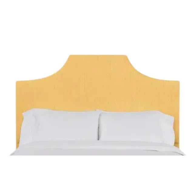 Kit King Headboard, Mustard Linen For Sale