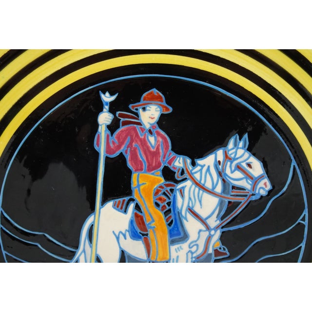 Art Deco 574 Plate Number by Jules Henriot Quimper for Etienne Laget, 1930s For Sale - Image 4 of 10