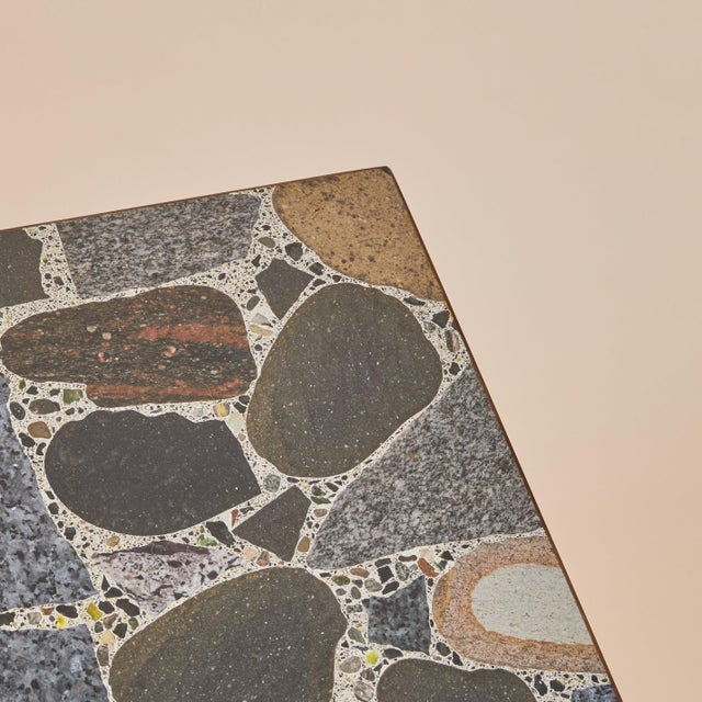 Norwegian Stone Top Coffee Table by Erling Viksjø for Conglo Designs, 1960s For Sale In Chicago - Image 6 of 11
