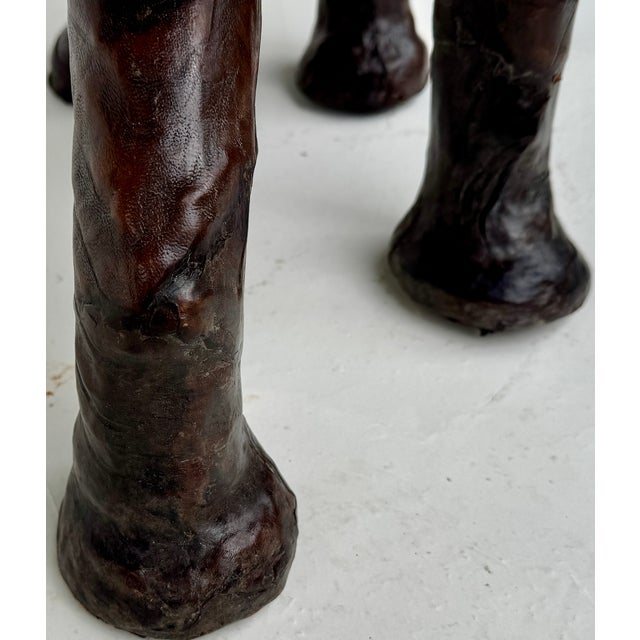 Leather Elephant Sculpture, Mid 20th Century For Sale - Image 13 of 15