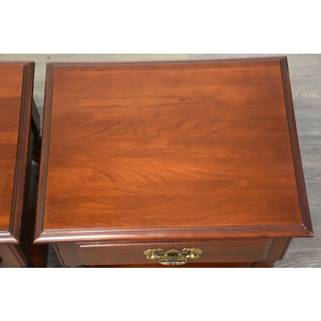 Solid Cherry Nightstands by Harden a Pair Chairish
