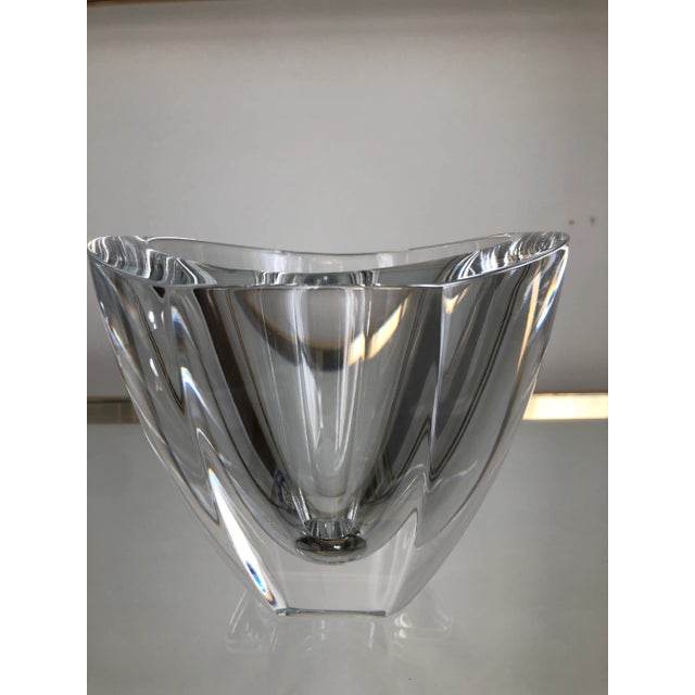 Transparent Orrefors Crystal Vase For Sale - Image 8 of 10