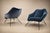 Brazilian Modern “Concha” Armchairs in Iron and Dedar's Blue Mohair, Carlo Hauner, Brazil, 1950s — Lot 83C For Sale - Image 12 of 18
