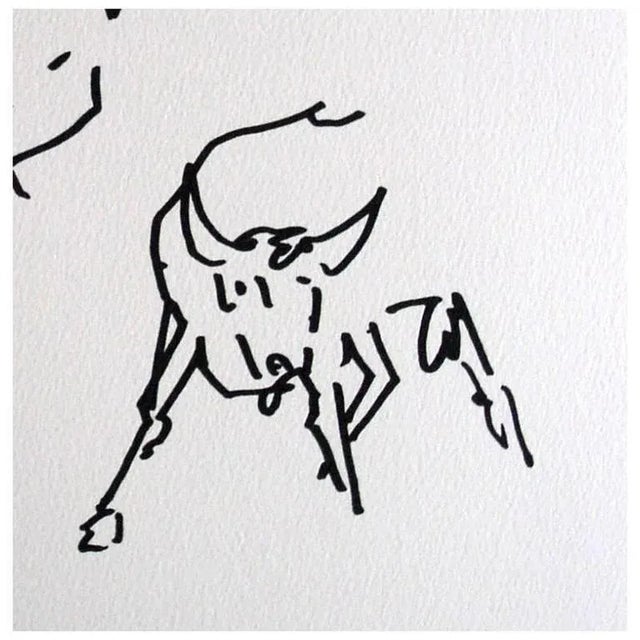 Jean Cocteau - The Elegant Toreador - Original Lithograph 1961 For Sale - Image 3 of 4