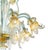 Mid-Century Modern Luxury Italian Clear and Gold-Leaf Chandelier With Flowers and Leaves Murano Glass For Sale - Image 3 of 4