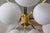 Fabio Ltd 21st Century Star Polished Brass Matte White Murano Flush Mount by Fabio LTD For Sale - Image 4 of 4