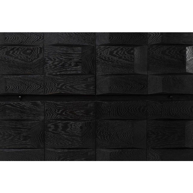 Graphic Bar Cabinet in Black from Maison Aurora, Belgium, 1975 For Sale - Image 10 of 18