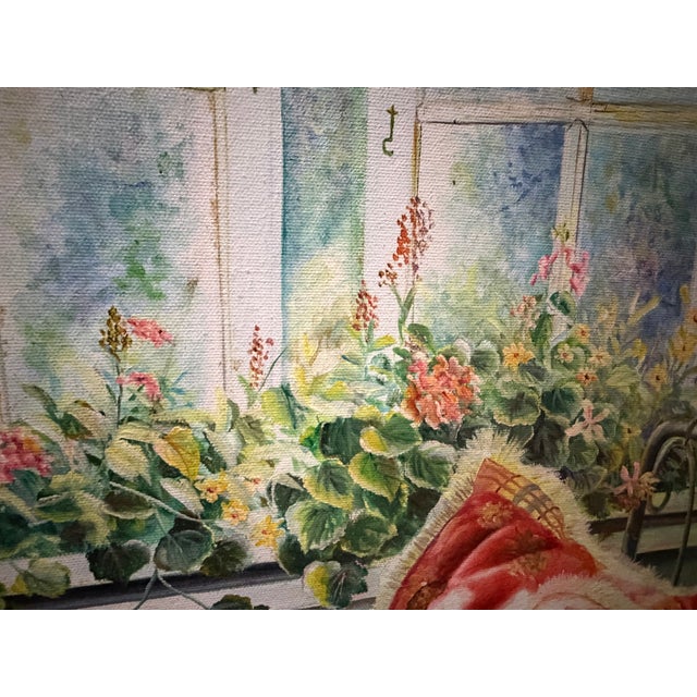 Ruby Red Peter Ho. Mid Century Modern Bedroom Scene - Escapes For Sale - Image 8 of 9