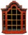 Dutch Folk Art Hindeloopen Wall Vitrine For Sale