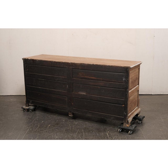 French 6.25 Ft Long Oak Sideboard, 19th C. For Sale - Image 9 of 12