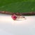 3.2ct Star Ruby Cabochon Ring With Earth-Mined Diamond Accents in Solid 14k Gold, Size 6.75 For Sale In Columbus - Image 6 of 9
