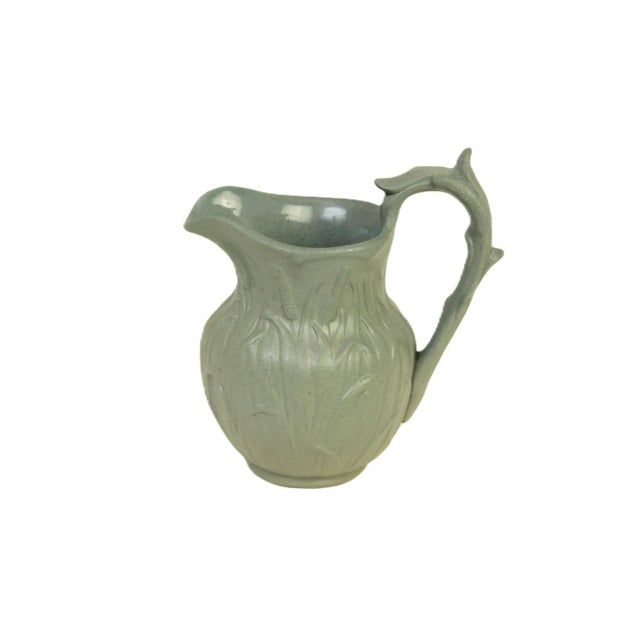 Blue English 19thC. Ridgway and Abington "Bulrush" Jug For Sale - Image 8 of 10