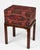 Theodore Alexander Theodore Alexander Georgian Style Leather Covered Mahogany Box on Stand For Sale - Image 4 of 11
