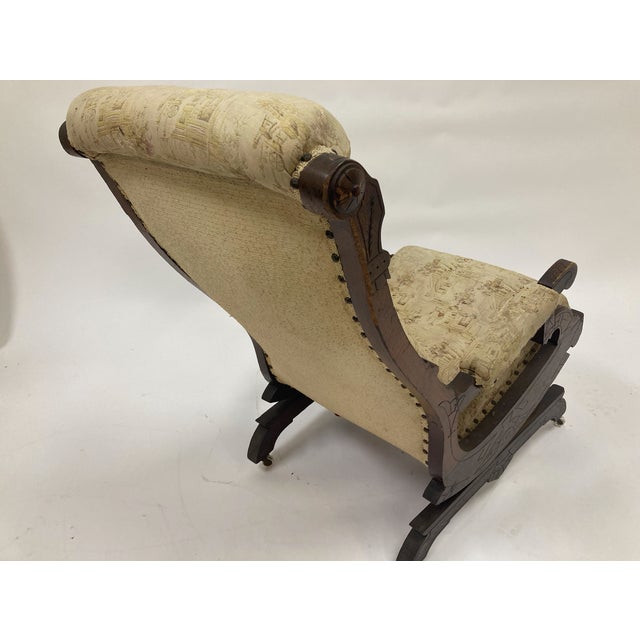 Victorian Eastlake Platform Rocking Chair, Late 19th Century For Sale - Image 6 of 6
