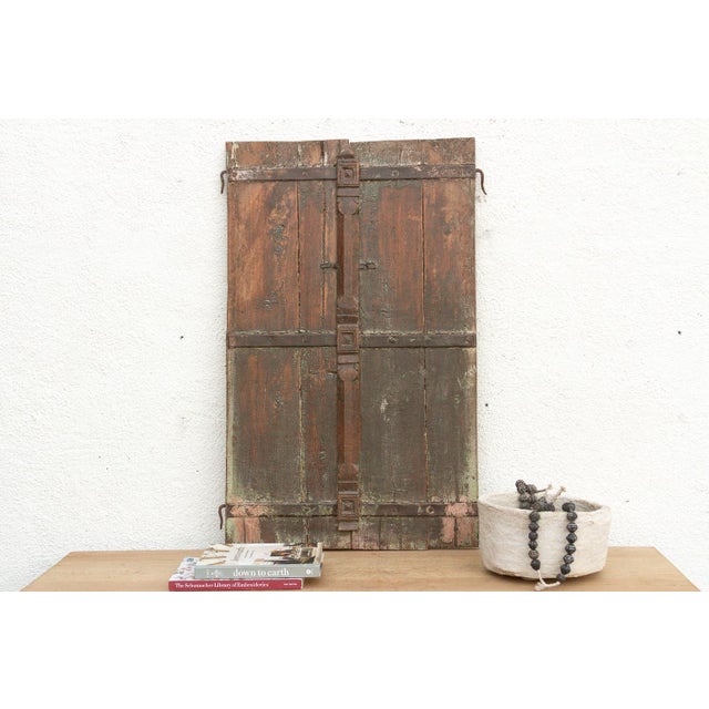 19th Century Rustic Indian Teak Window/Wall Art For Sale - Image 11 of 11