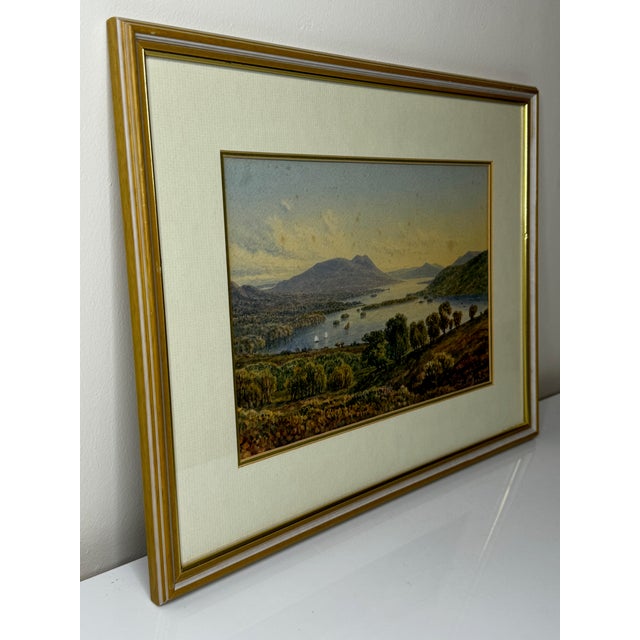 Dated 1903 Painting of Windermere Orrest Head Lake District Follower Harry Sutton Palmer For Sale - Image 6 of 12
