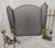 Vintage Brass Fireplace Ensemble With Folding Screen, Andirons & Fire Tools For Sale - Image 16 of 18