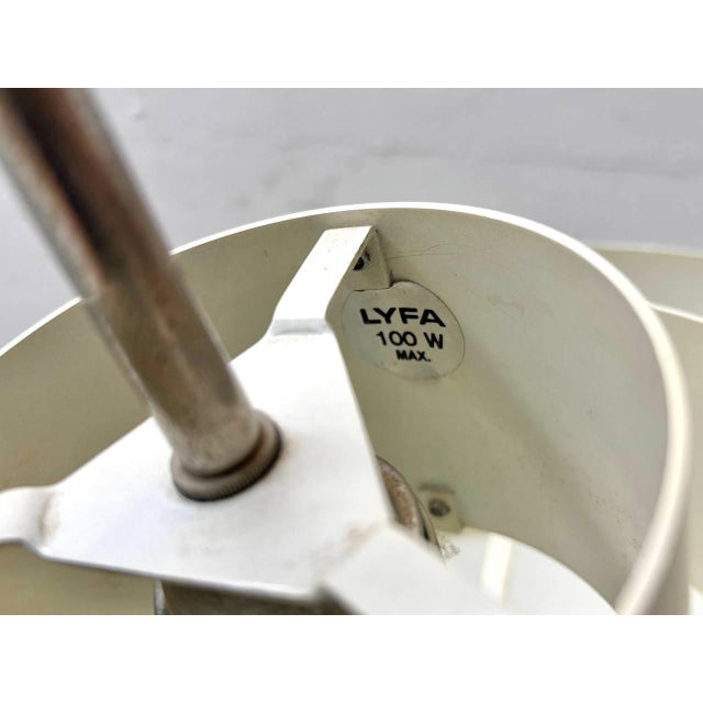 Pendant Lamp with Chrome Ring by Louis Weisdorf for Lyfa, Denmark, 1960s For Sale - Image 15 of 18