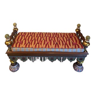1990s Mackenzie-Childs Ridiculous Bench For Sale