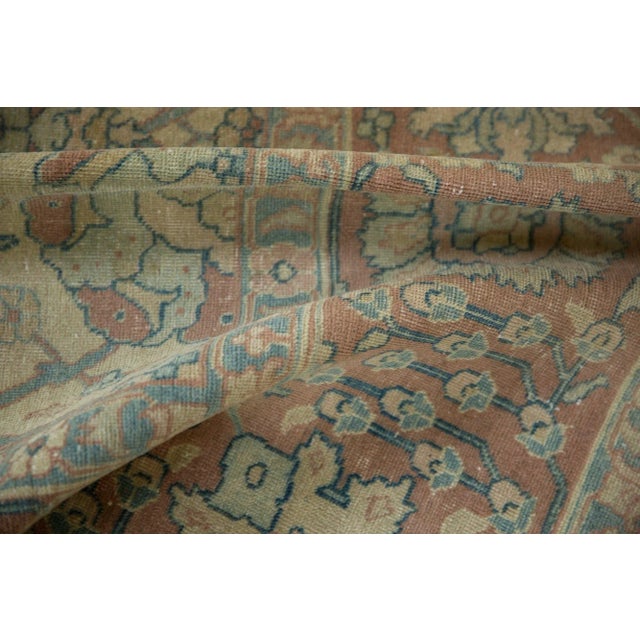 Shabby Chic Vintage Distressed Tabriz Carpet - 8'8" X 11'3" For Sale - Image 3 of 13