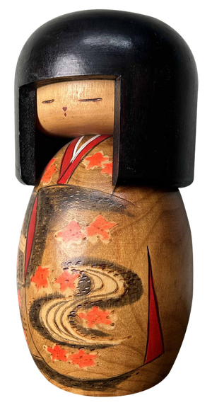 Vintage Gunma Sosaku Kokeshi Figurine by Miyagawa Kunio, 1980s