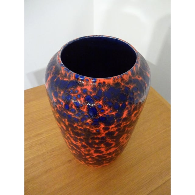Large Pop Art Ceramic Vase from Scheurich, Germany, 1970s For Sale - Image 4 of 11