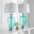 30 Inch H Glass Table Lamp in Green - a Pair For Sale In Philadelphia - Image 6 of 8
