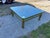 Vintage Mid Century Modern Milo Baughman Style Brass & Glass Coffee Table For Sale - Image 9 of 12