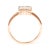 Haus of Brilliance 10K Rose Gold 1/3 Cttw Invisible Set Princess Cut Diamond Composite Square Shape Ring for Women (H-I color, I1-I2 clarity) - Size 6 For Sale - Image 4 of 7