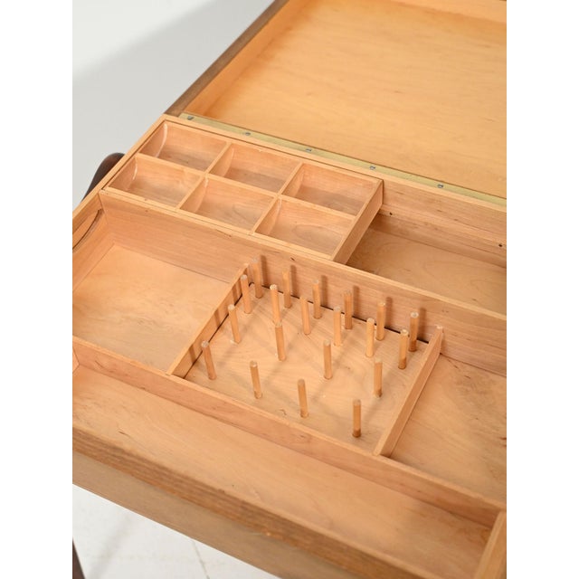 Scandinavian Teak and Oak Table, 1950s For Sale - Image 12 of 14