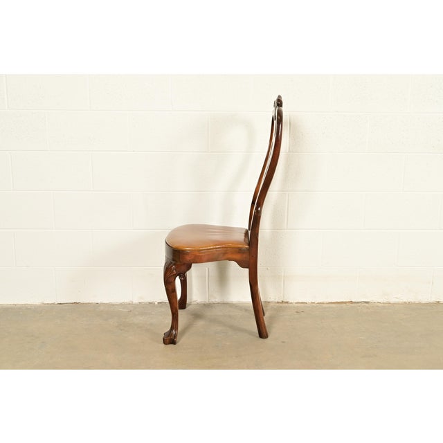 Kittinger Georgian Carved Mahogany Side Chair or Dining Chair For Sale - Image 12 of 17