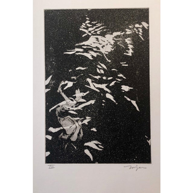 1960s Jack Zajac, Surrealist Figurative Aquatint Etching California Modernist Sculptor Artist For Sale - Image 5 of 7